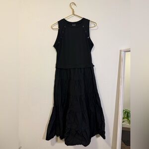 Nicole Miller New York Black Tiered Dress Size M